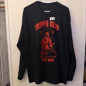 Long sleeve, black and red Trippie Redd